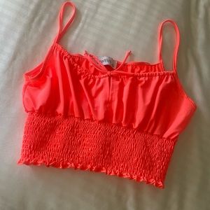 Hot pink cute crop top 💫